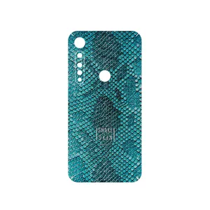 MAHOOT Blue Snake Skin Cover Sticker for Motorola One Vision Plus