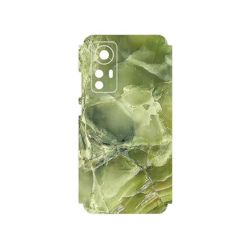 برچسب پوششی ماهوت مدل Green_Crystal_Marble مناسب برای گوشی موبایل شیائومی 12X