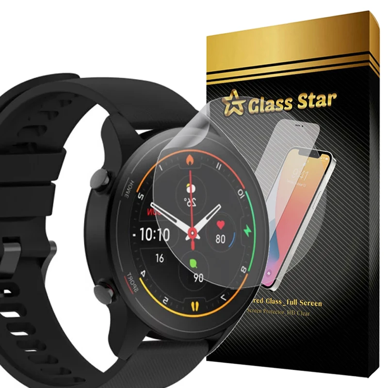 محافظ صفحه نمایش گلس استار مدل NNOG20 مناسب برای ساعت هوشمند شیائومی Mi Watch Color Sport