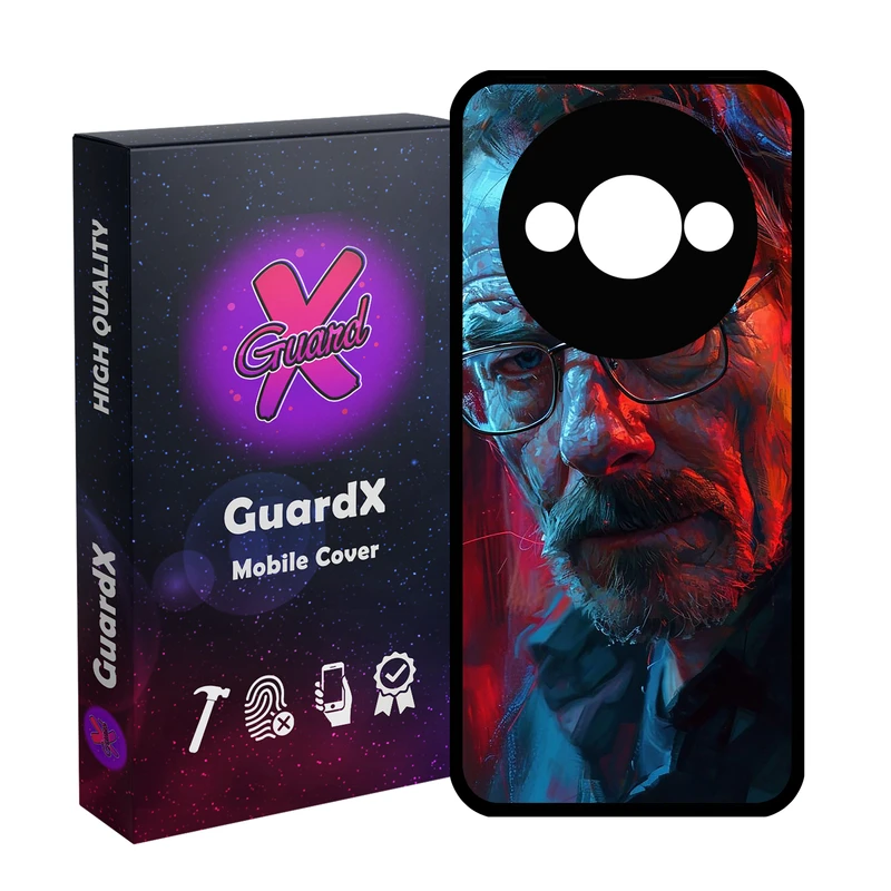 کاور گارد ایکس طرح والتر وایت مدل Glass10755 مناسب برای گوشی موبایل شیائومی Redmi A3 4G/ A3X 4G/ Poco C61