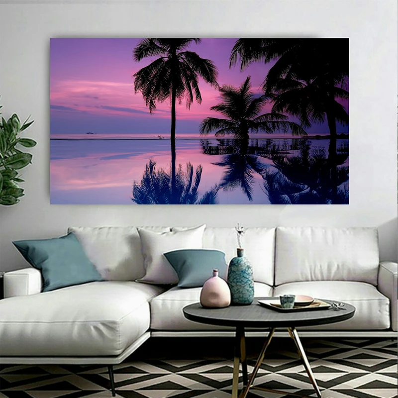 پوستر طرح طبیعت مدل انعکاس ساحل کد AR10460