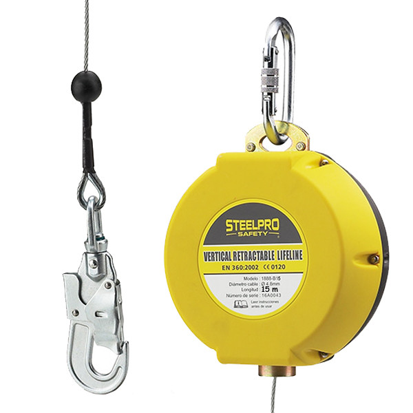 قرقره متوقف کننده سقوط استیل پرو سیفتی مدل B15 قرقره متوقف کننده سقوط استیل پرو سیفتی مدل B15