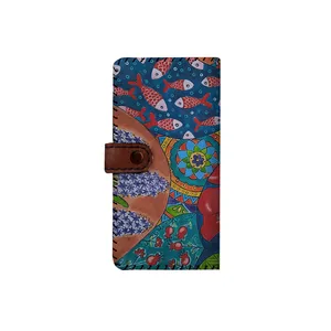 کیف پول چرمی ترمه طراحان ایده مدل بنددار کد mhs020