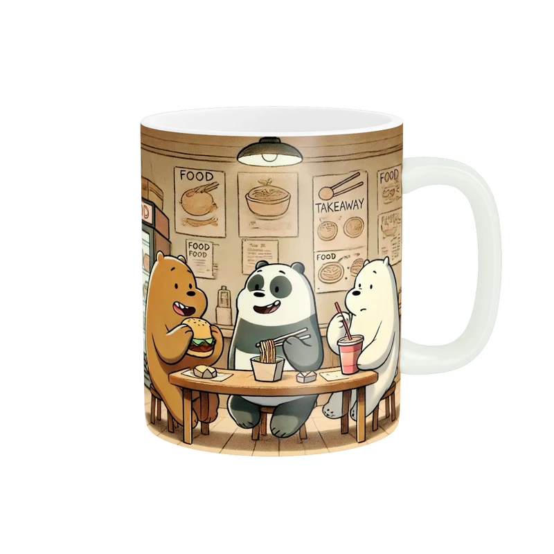 ماگ پادآفرین مدل سه خرس کله پوک بامزه کد p9673