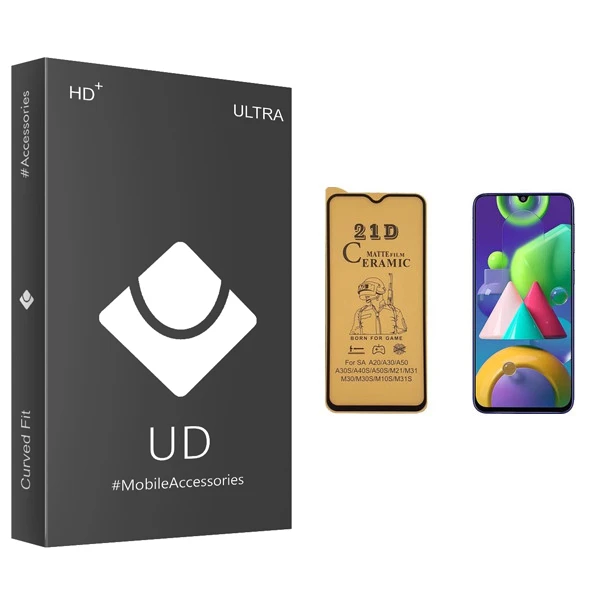 محافظ صفحه نمایش سرامیکی یو دی مدل ULTRA مناسب برای گوشی موبایل سامسونگ Galaxy M21