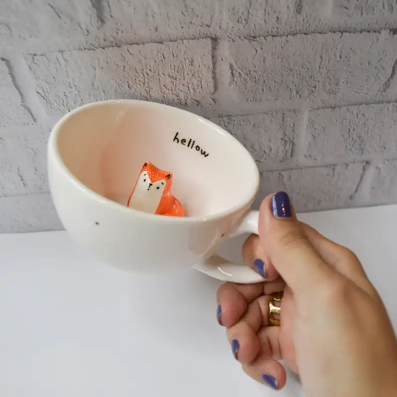 فنجان سرامیکی طرح روباه کد 002