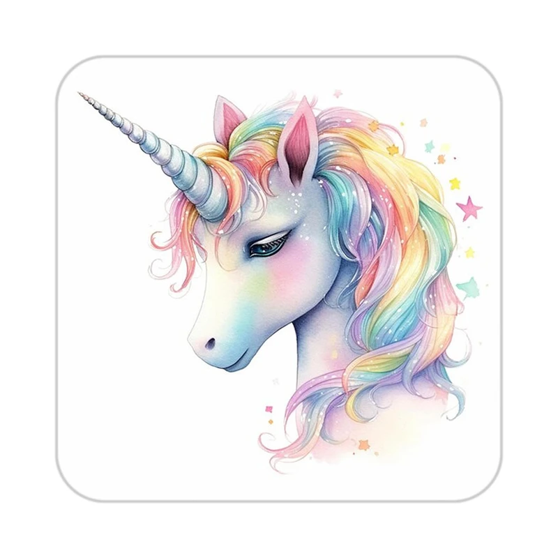 زیر لیوانی کاکتی طرح اسب تک شاخ و یونیکورن مدل mp32883