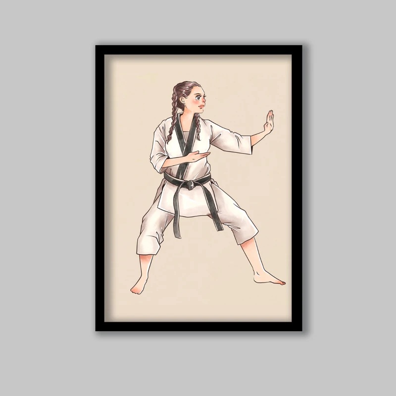 تابلو لیلیان طرح تکواندو کد LA-G10304-2