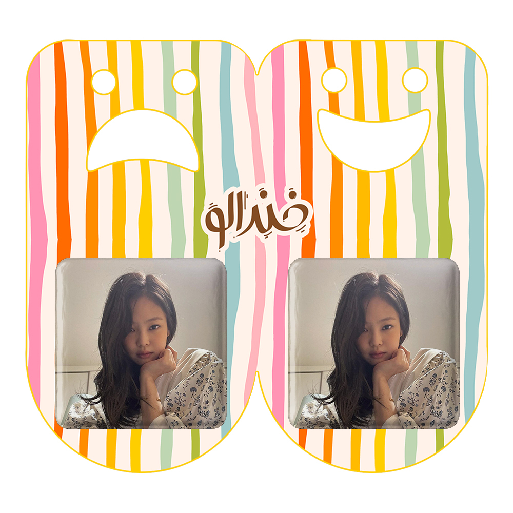 پیکسل خندالو مدل جنی بلک پینک کد 14083 به همراه مگنت