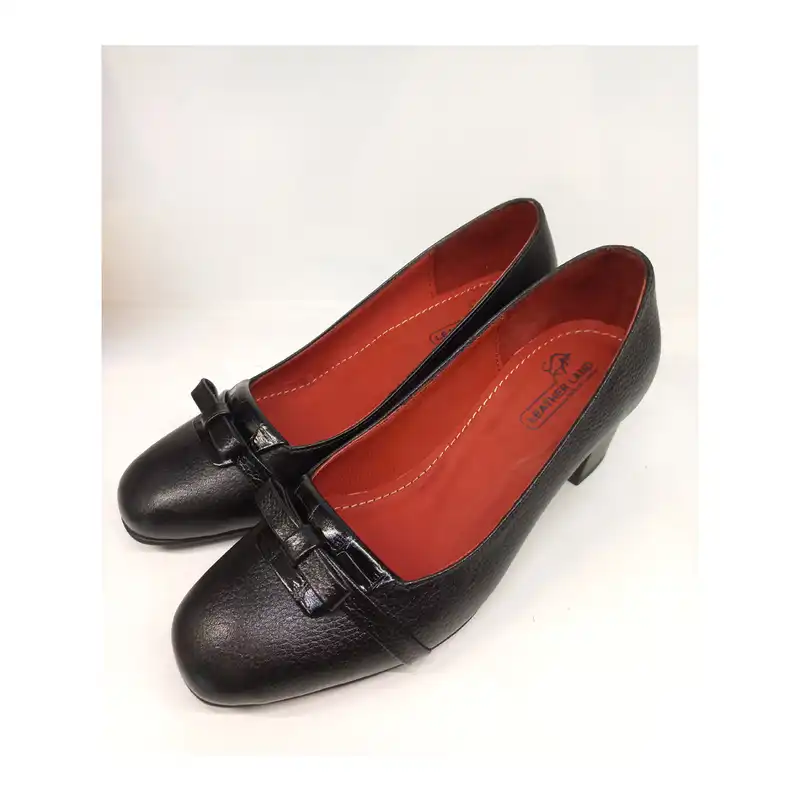 کفش زنانه سرزمین چرم کد 141769 رنگ مشکی