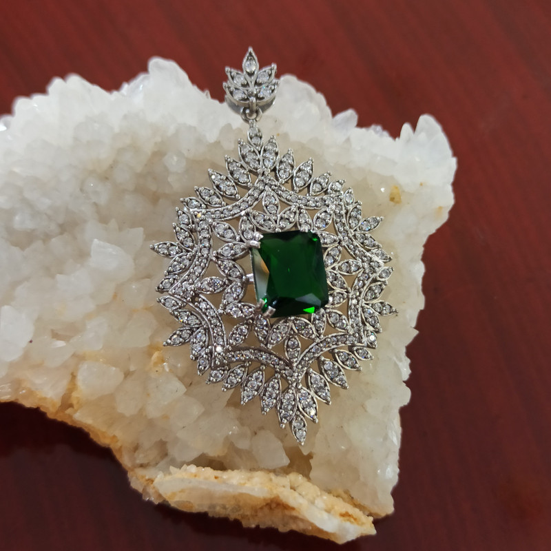 آویز گردنبند نقره زنانه مدل سنتاتیک