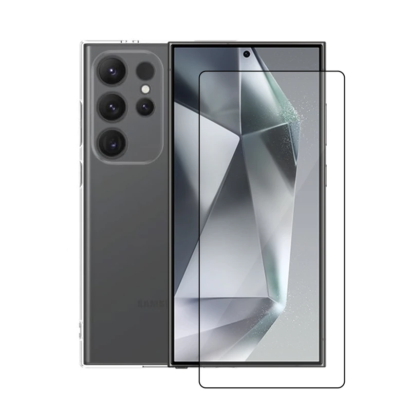 کاور آکوآرا مدل Clear GLS مناسب برای گوشی موبایل سامسونگ Galaxy S24 Ultra به همراه محافظ صفحه نمایش