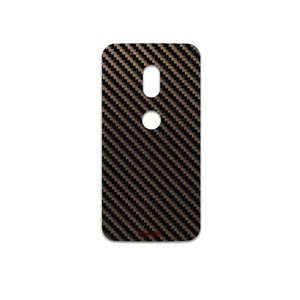MAHOOT Glossy-Brown-Fiber Cover Sticker for Motorola Moto G4 Play
