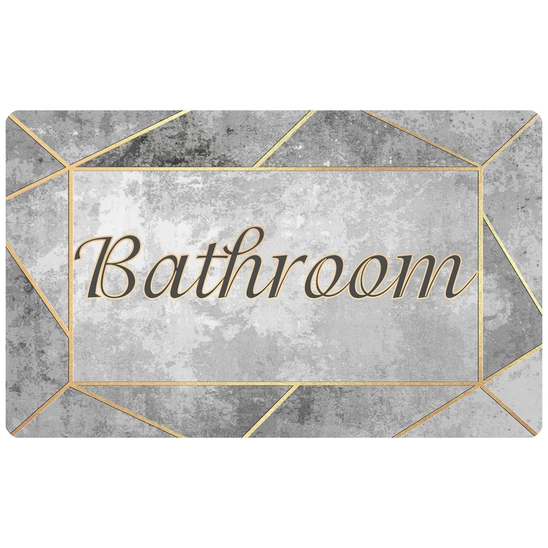 پادری مدل Bathroom طرح ترک کد S412 سایز 75x45 سانتی متر