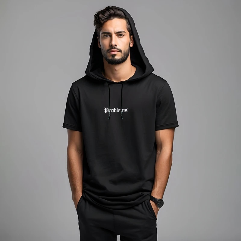 تی شرت کلاه دار مردانه مدل 14020824b