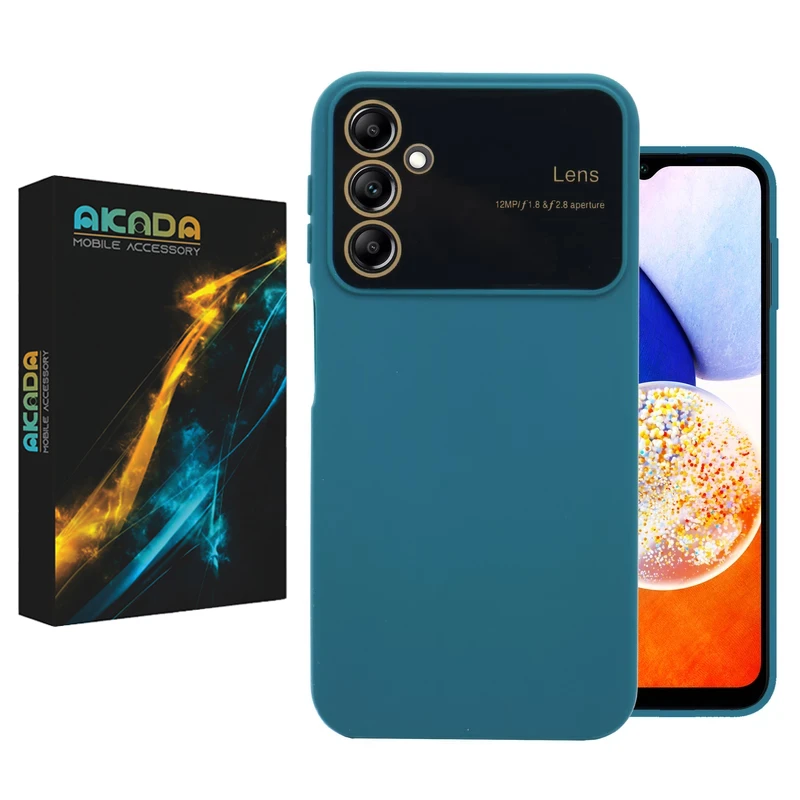 کاور آکادا مدل سیلیکونی طرح لنز مناسب برای گوشی موبایل سامسونگ Galaxy A14