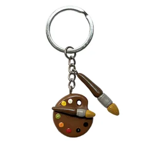 جاکلیدی خمیری طرح پالت و قلمو 