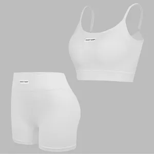 ست نیمتنه و شلوارک ورزشی زنانه مدل کبریتی سیملس