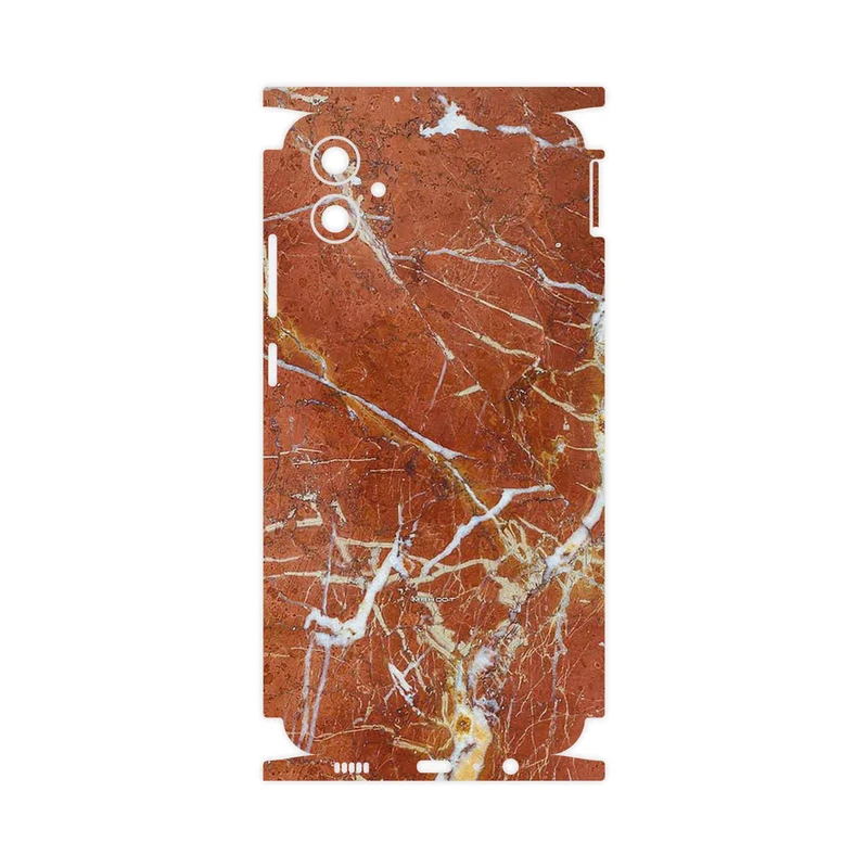 برچسب پوششی ماهوت مدل Red Marble-FullSkin مناسب برای گوشی موبایل سامسونگ Galaxy M04