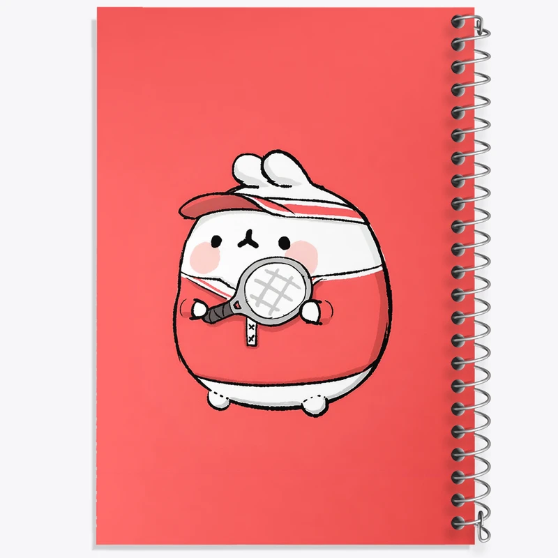 دفتر مشق 100 برگ خندالو طرح مولانگ (Molang) کد N3723