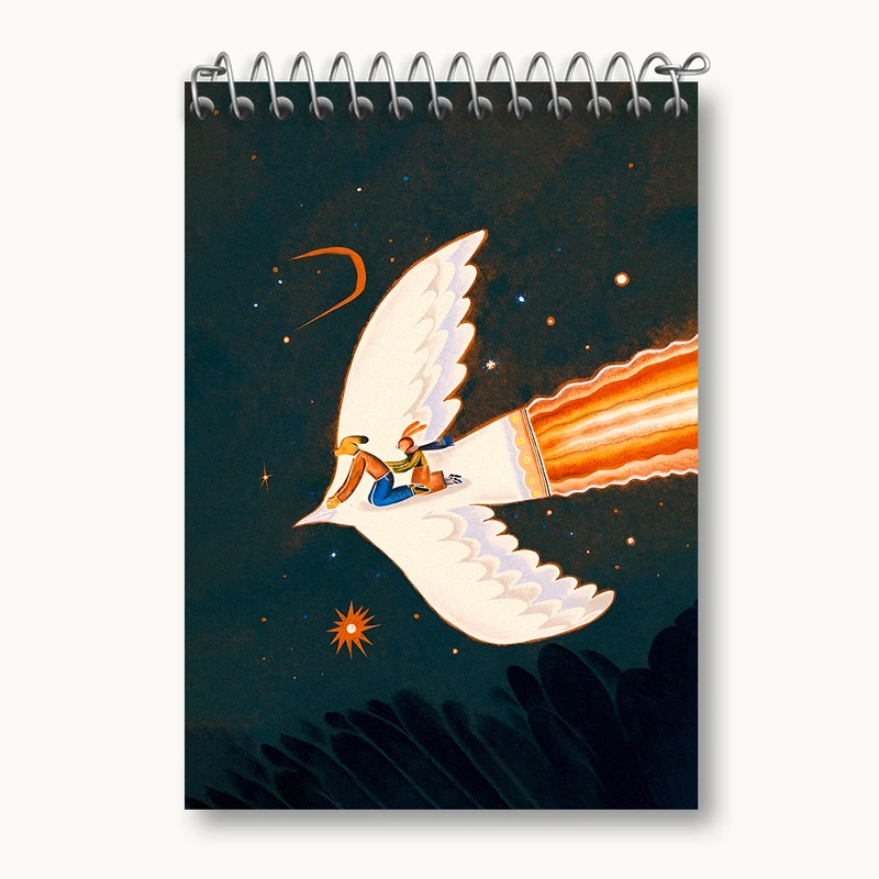 دفتر یادداشت 50 برگ خندالو طرح پرواز کد N4812