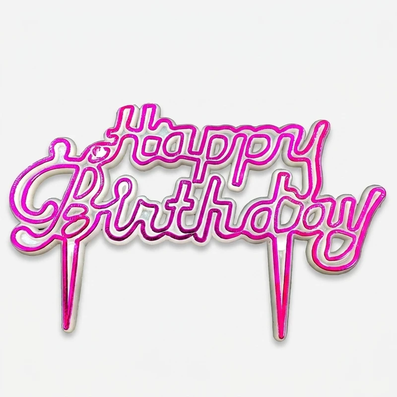 استند تزئینی کیک مدل Happy Birthday