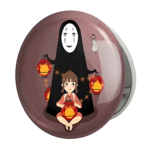 آینه جیبی خندالو طرح انیمه شهر اشباح Spirited Away مدل تاشو کد 4879 