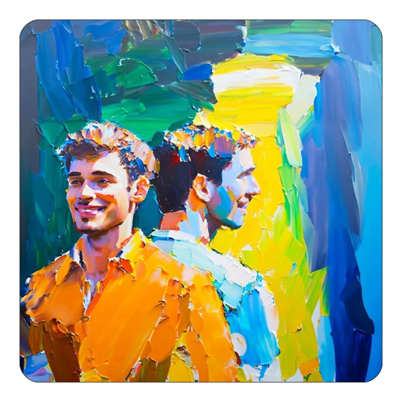 مگنت کاکتی طرح نقاشی رنگ روغن مدل mp69740