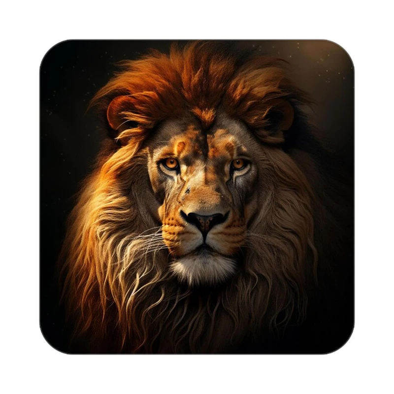 زیر لیوانی کاکتی طرح شیر مدل mp23680