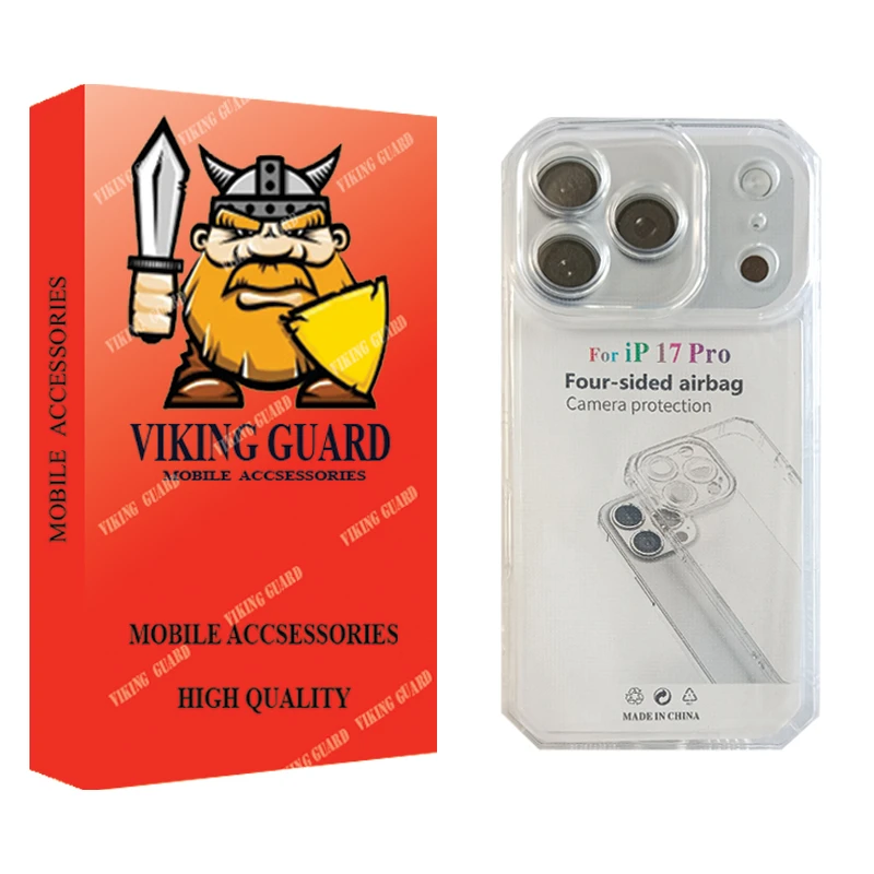 کاور وایکینگ گارد مدل ژله ای مناسب برای گوشی موبایل اپل iPhone 17 Pro