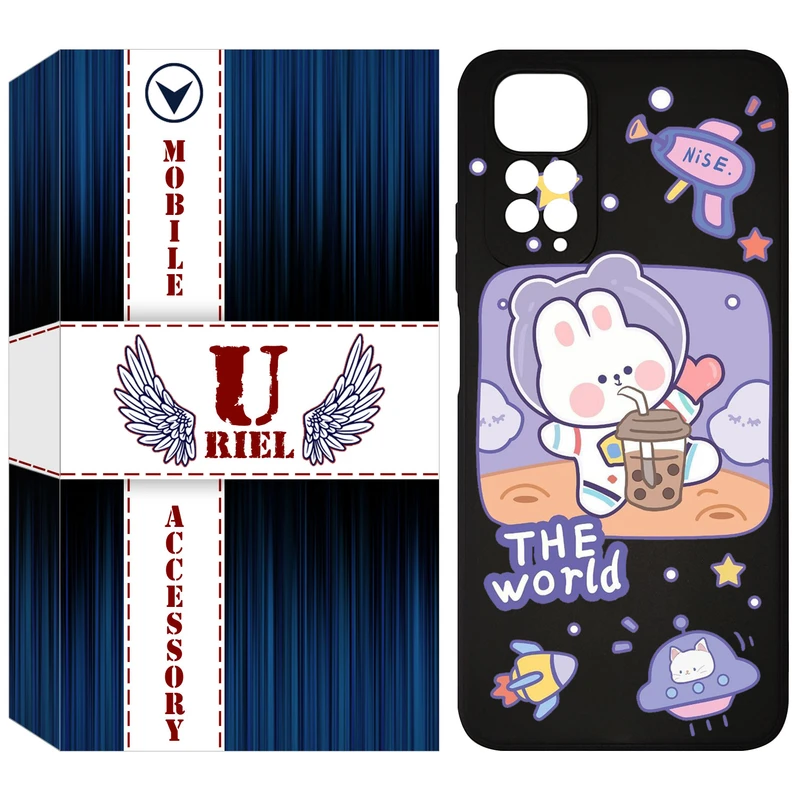 کاور یوریل مدل KSH کد 8 طرح خرگوش فضانورد مناسب برای گوشی موبایل شیائومی Redmi Note 11S