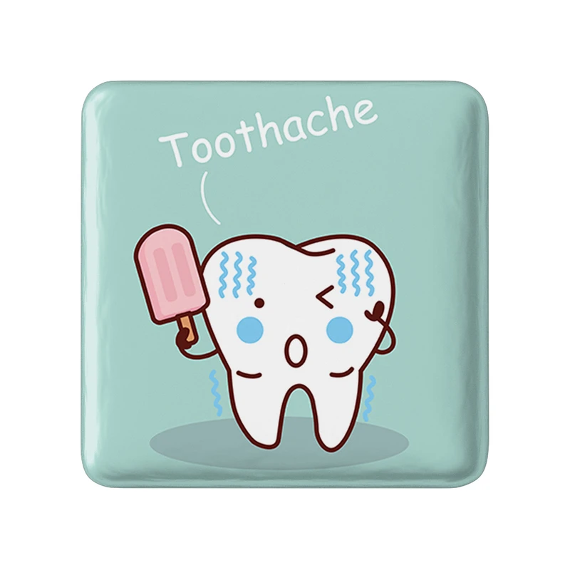 مگنت خندالو طرح دندان و دندان پزشکی کودکانه مدل مربعی کد 36775