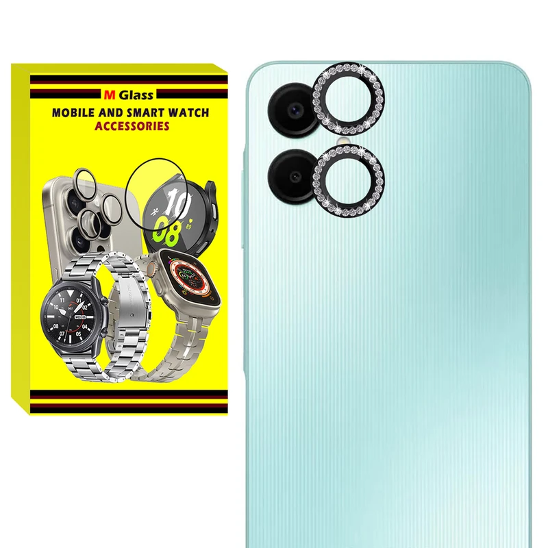 محافظ لنز دوربین فلزی ام‌گلس مدل RNG Diamond MG مناسب برای گوشی موبایل سامسونگ Galaxy A05