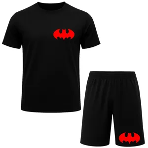 ست تیشرت آستین کوتاه و شلوارک راحتی مردانه مدل A24 طرح بتمن