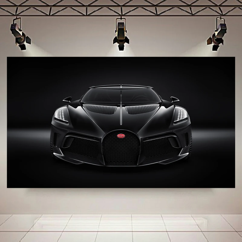 تابلو شاسی طرح ماشین مدل بوگاتی La Voiture Noire کد AR8150