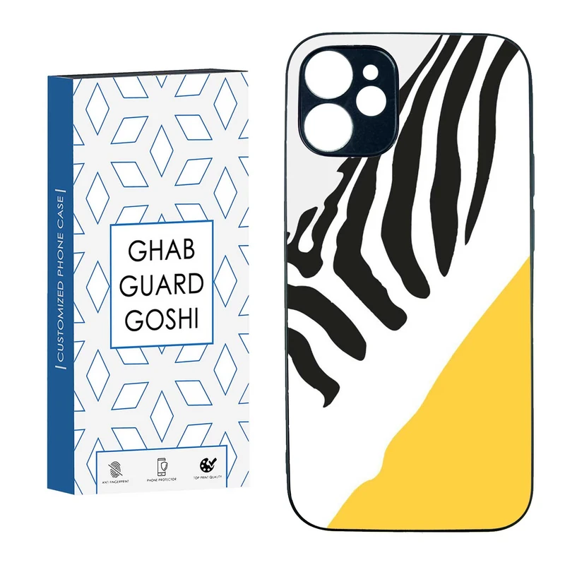 کاور قاب گارد گوشی طرح گورخر کد TPU-025 مناسب برای گوشی موبایل اپل IPHONE 12 MINI