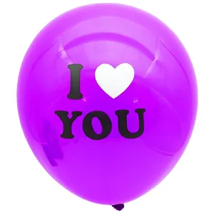 بادکنک طرح I love you بسته 20 عددی