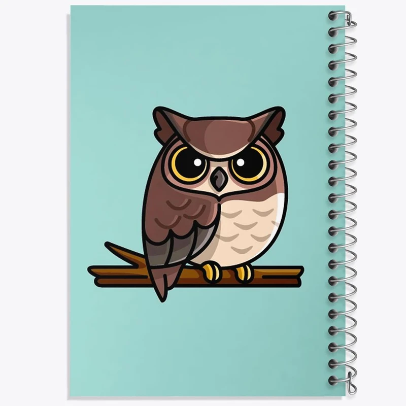 دفتر نت موسیقی 50 برگ خندالو مدل حیوانات بامزه جغد کد 28174