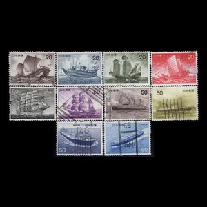 تمبر یادگاری مدل کشتی ها مجموعه 10 عددی