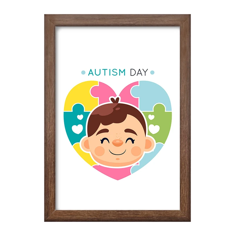 تابلو خندالو طرح اتیسم Autism کد 26750