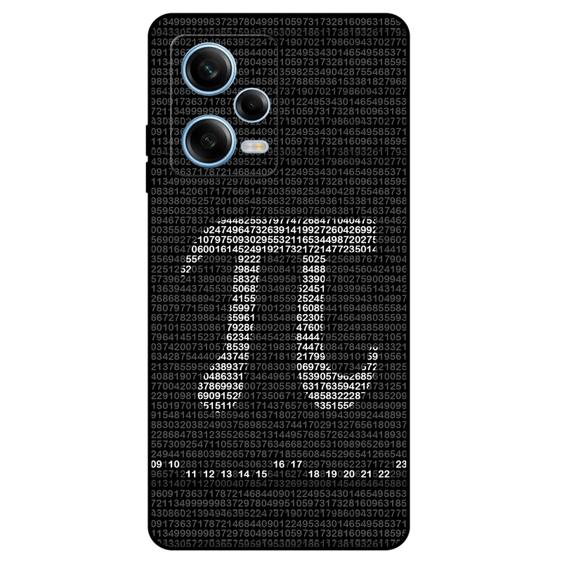 کاور مگافون طرح عدد پی مدل 7240 مناسب برای گوشی موبایل شیائومی Redmi Note 12 Pro 5G