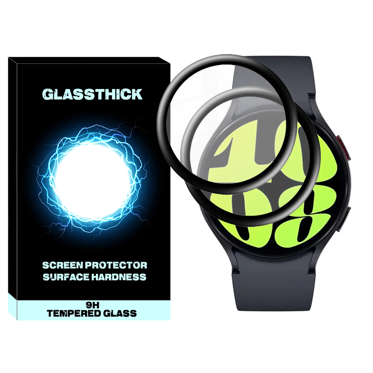 محافظ صفحه نمایش نانو گلستیگ مدل Pmma-GL مناسب برای ساعت هوشمند سامسونگ Galaxy Watch 6 44mm بسته دو عددی