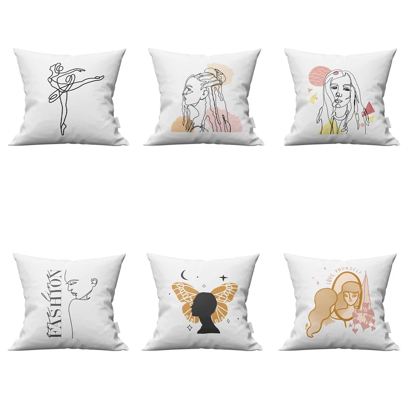 کاور کوسن طرح مینیمال مدل 0001 مجموعه 6 عددی