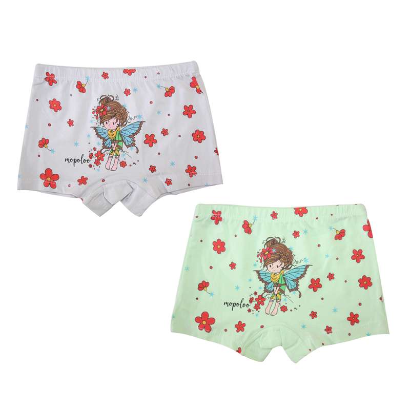 شورت دخترانه موپولو طرح دختر فرشته کد 1375 مجموعه 2 عددی