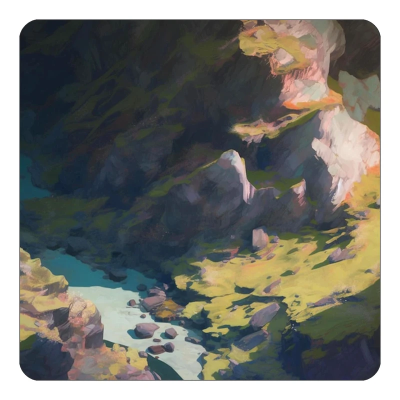 مگنت کاکتی طرح نقاشی رنگ روغن مدل mp71936