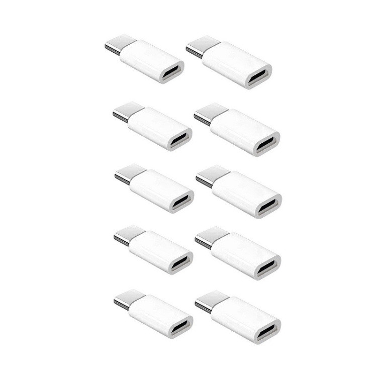 مبدل Micro USB به USB-C مدل W بسته 10 عددی