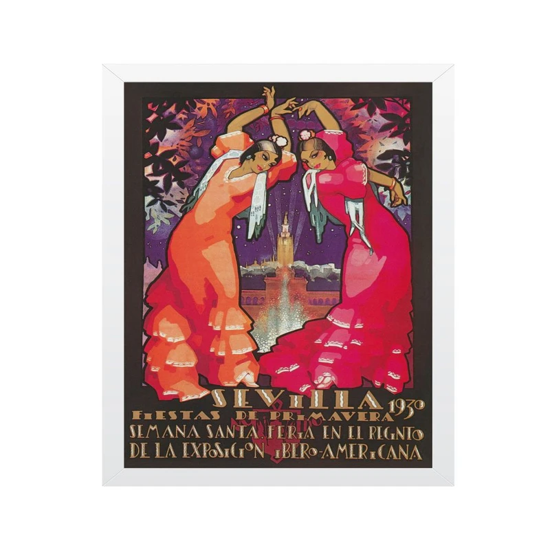 تابلو مدل سفر یکپارچه سازی با سیستم عامل سویلا چاپ بهار هنر نمایشگاهی رقصنده فلامنکو