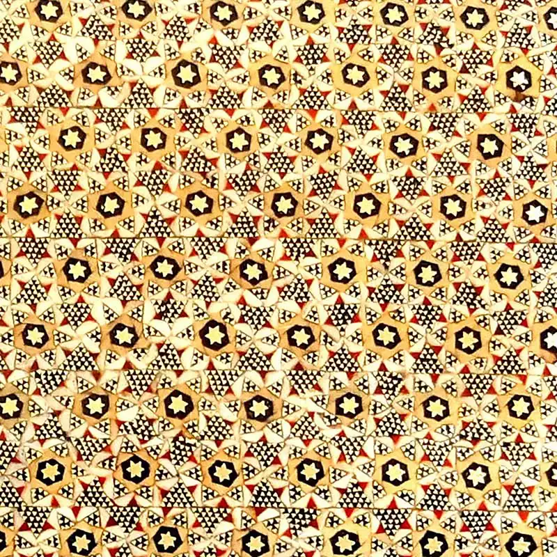 ست سه تکه سطل و جعبه دستمال خاتم کاری کد kh03