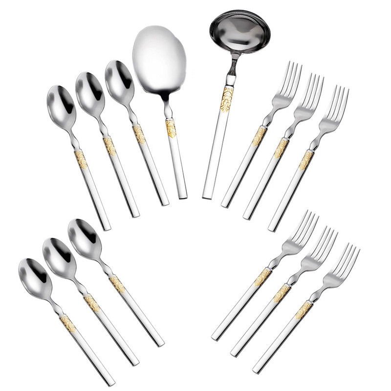 سرویس قاشق و چنگال 14 پارچه 6 نفره جی فی نی مدل G-501