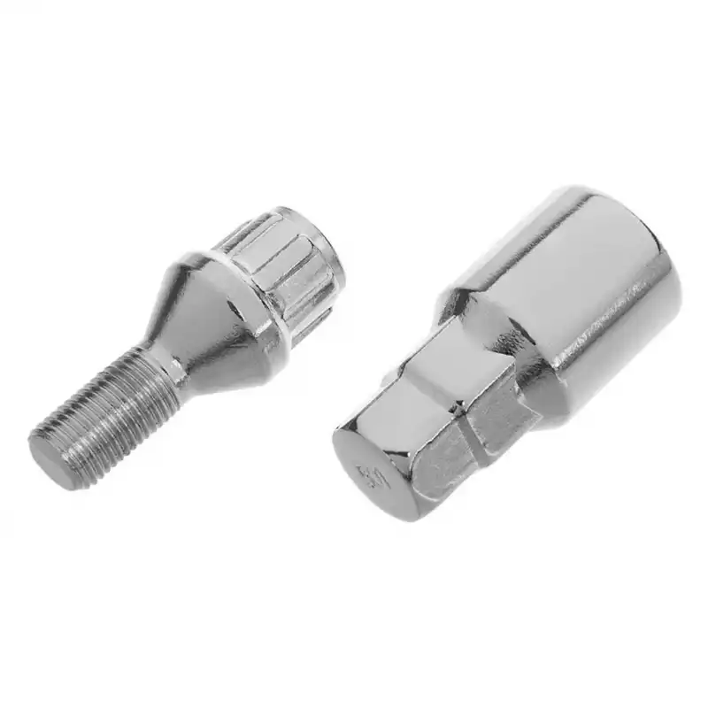 پیچ چرخ و رینگ ضد سرقت خودرو چیکال مدل M-34 مناسب برای پژو 206 مجموعه 6 عددی